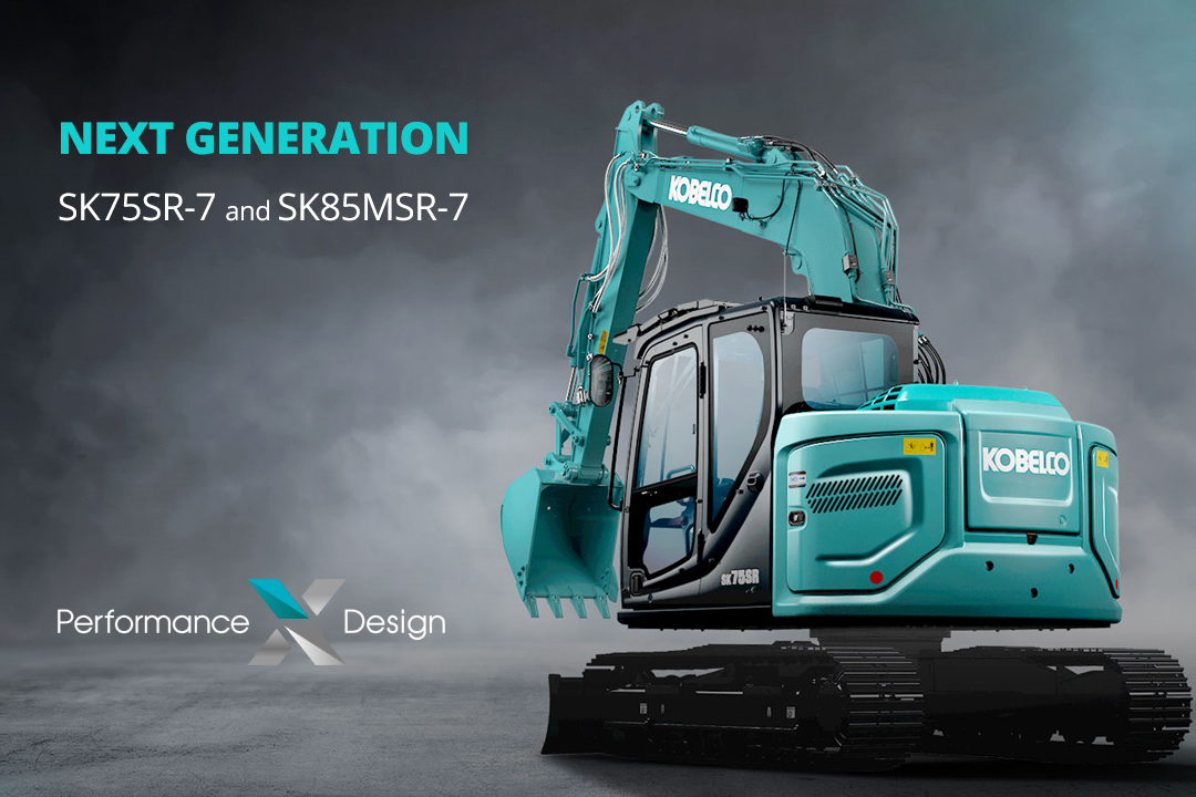 KOBELCO SK75SR La nuova serie di escavatori 8-9 ton, made in JAPAN